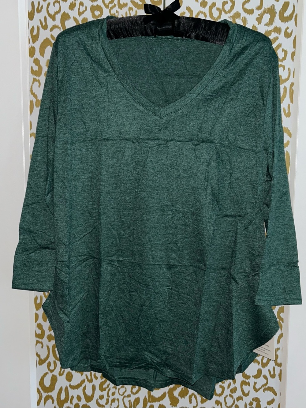 NWT Forest Green V-Neck Long Sleeve Tunic